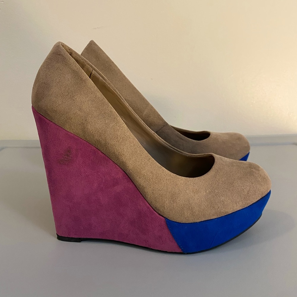 Worthington Color Block Wedge Heels - image 2